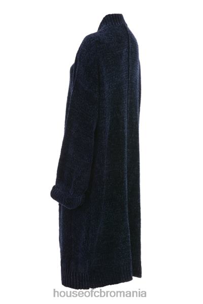 îmbrăcăminte House of CB celine bleumarin chenille cardigan slouchy X4F681044