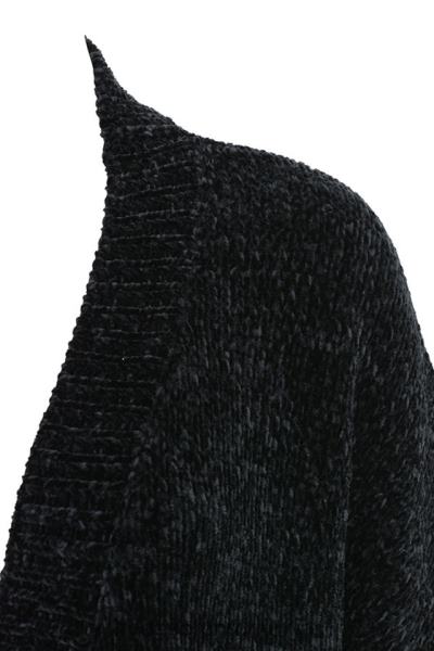 îmbrăcăminte House of CB celine negru chenille cardigan slouchy X4F681052
