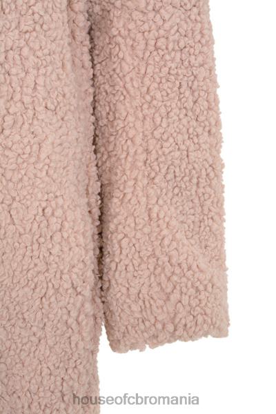 îmbrăcăminte House of CB palton sherpa cu blană artificială blush de urs X4F681055