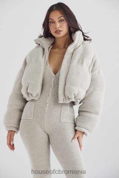 îmbrăcăminte House of CB jachetă puf în formă de c pascal opal tricot X4F681033