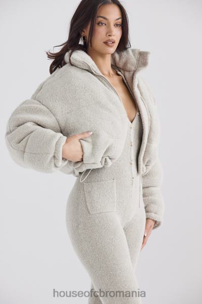 îmbrăcăminte House of CB jachetă puf în formă de c pascal opal tricot X4F681033