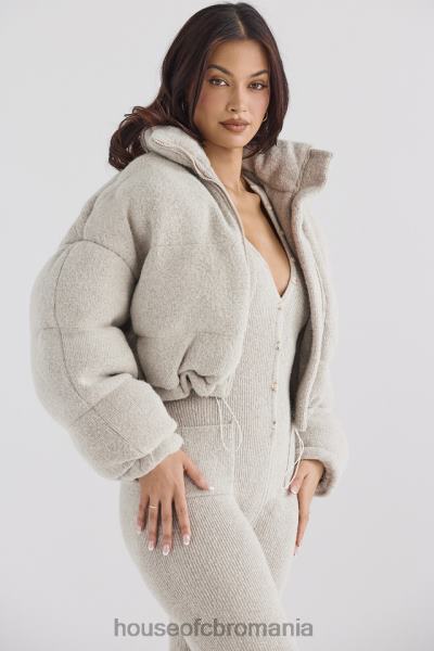 îmbrăcăminte House of CB jachetă puf în formă de c pascal opal tricot X4F681033