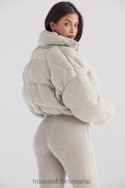 îmbrăcăminte House of CB jachetă puf în formă de c pascal opal tricot X4F681033