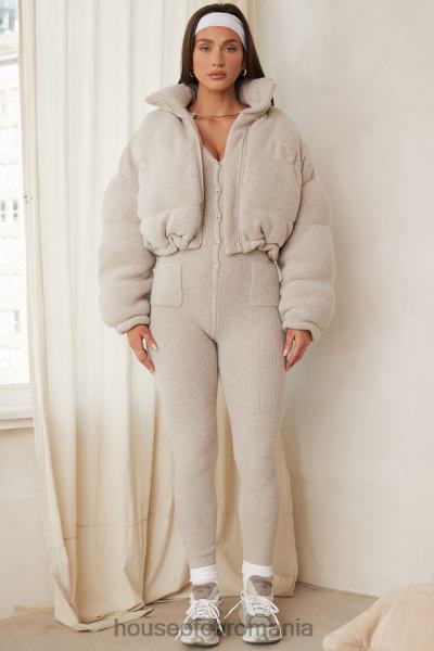 îmbrăcăminte House of CB jachetă puf în formă de c pascal opal tricot X4F681033
