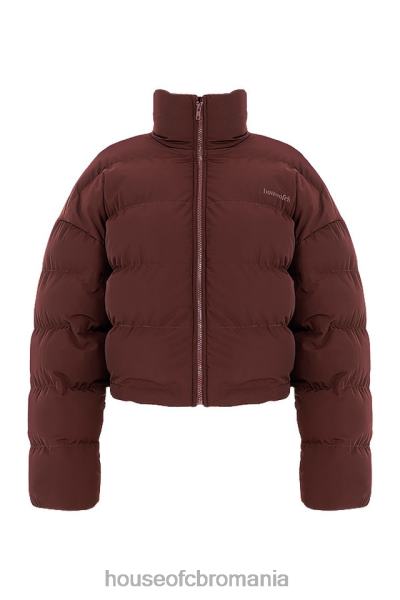 îmbrăcăminte House of CB jachetă puf oversize în formă de c hero chocolate X4F681047
