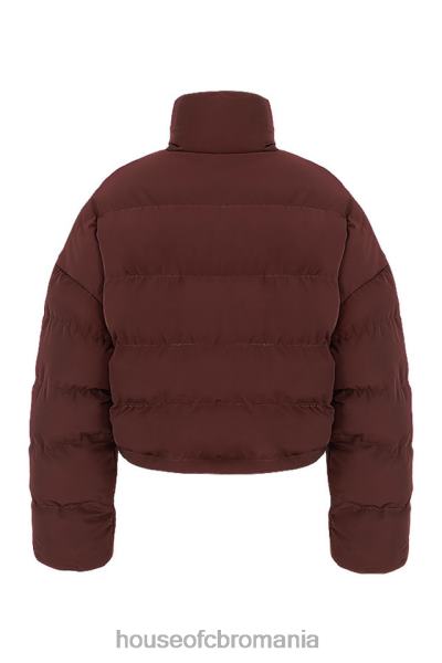 îmbrăcăminte House of CB jachetă puf oversize în formă de c hero chocolate X4F681047