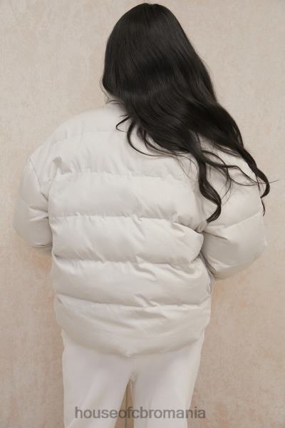 îmbrăcăminte House of CB jachetă puf oversize în formă de c hero ivory X4F681046