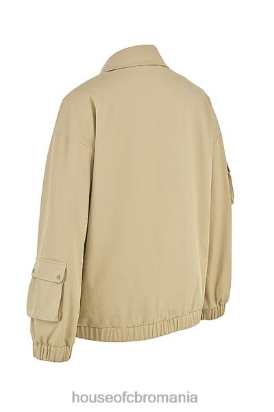 îmbrăcăminte House of CB jachetă supradimensionată cami taupe X4F681042