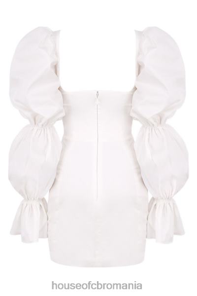 îmbrăcăminte House of CB rochie corset albă cu mâneci bufante elsie X4F68613