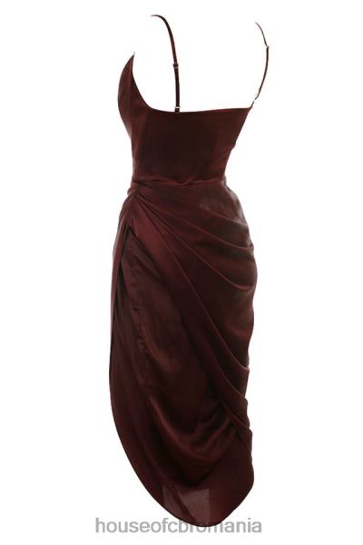 îmbrăcăminte House of CB rochie corset balcon din satin stafide reva X4F68592
