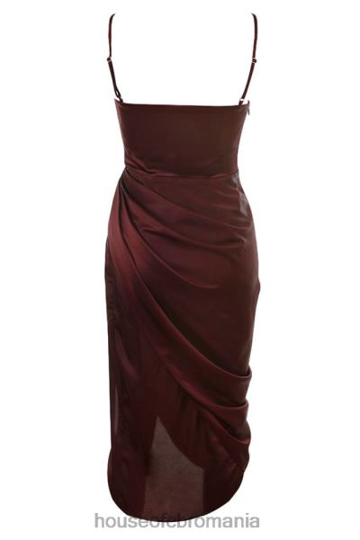îmbrăcăminte House of CB rochie corset balcon din satin stafide reva X4F68592