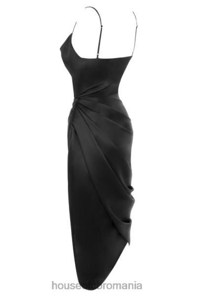 îmbrăcăminte House of CB rochie corset balcon reva satin negru X4F68601