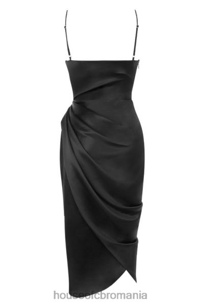 îmbrăcăminte House of CB rochie corset balcon reva satin negru X4F68601