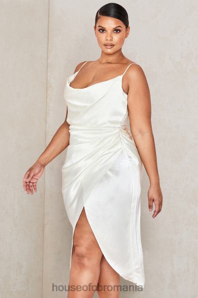 îmbrăcăminte House of CB rochie corset balcon satin ivoire reva X4F68621