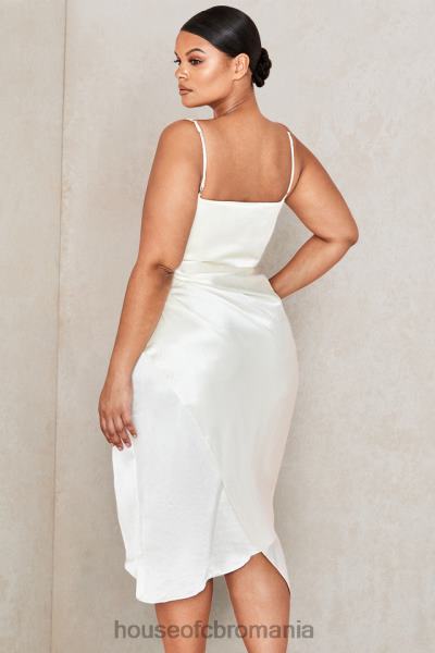 îmbrăcăminte House of CB rochie corset balcon satin ivoire reva X4F68621
