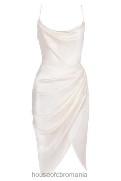 îmbrăcăminte House of CB rochie corset balcon satin ivoire reva X4F68621