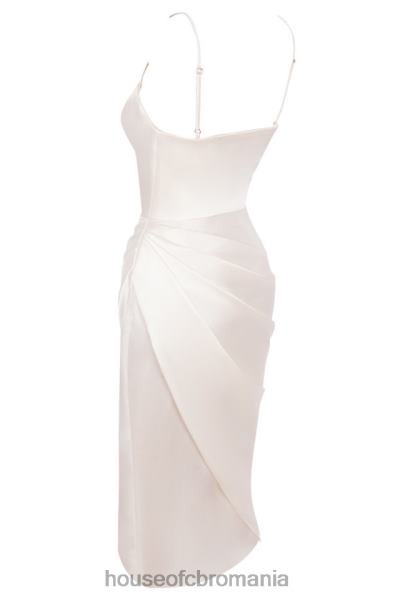 îmbrăcăminte House of CB rochie corset balcon satin ivoire reva X4F68621