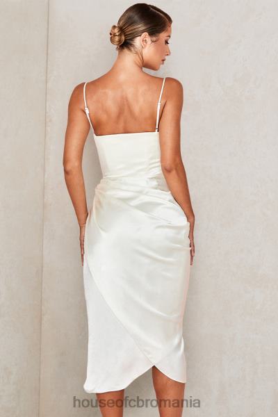 îmbrăcăminte House of CB rochie corset balcon satin ivoire reva X4F68621