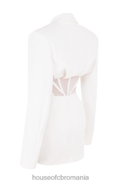 îmbrăcăminte House of CB rochie corset blazer alb anine X4F68596