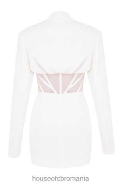 îmbrăcăminte House of CB rochie corset blazer alb anine X4F68596
