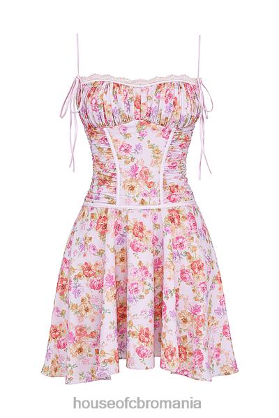 îmbrăcăminte House of CB rochie corset cu imprimeu lavanda deschisa alejandra X4F68244