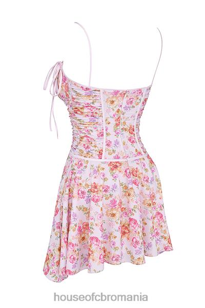 îmbrăcăminte House of CB rochie corset cu imprimeu lavanda deschisa alejandra X4F68244