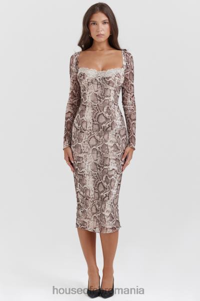 îmbrăcăminte House of CB rochie corset cu imprimeu sarpe seraphina X4F68145