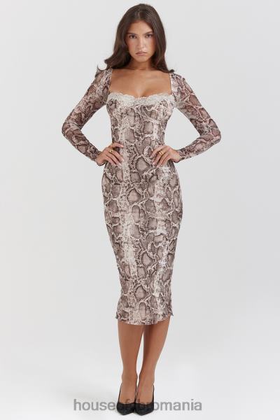 îmbrăcăminte House of CB rochie corset cu imprimeu sarpe seraphina X4F68145