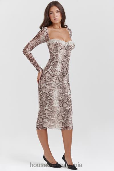 îmbrăcăminte House of CB rochie corset cu imprimeu sarpe seraphina X4F68145