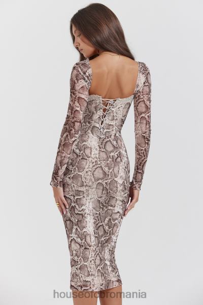 îmbrăcăminte House of CB rochie corset cu imprimeu sarpe seraphina X4F68145
