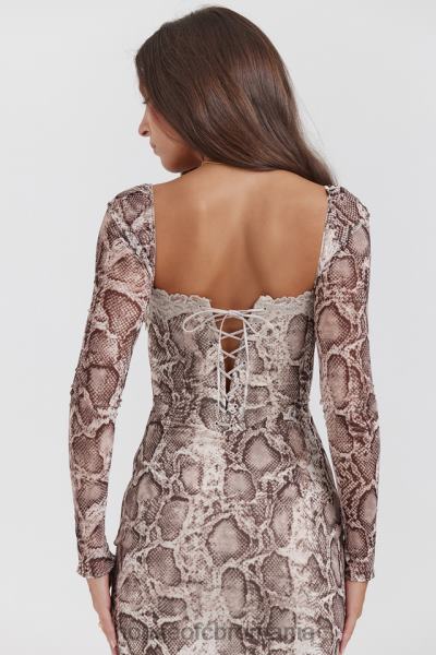 îmbrăcăminte House of CB rochie corset cu imprimeu sarpe seraphina X4F68145