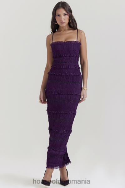 îmbrăcăminte House of CB rochie corset cu pliuri din paiete struguri solana X4F68121