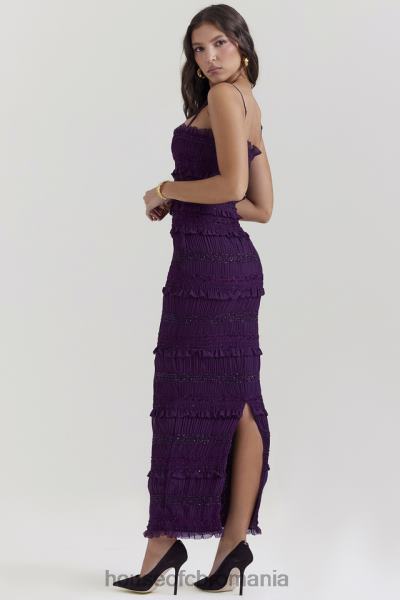 îmbrăcăminte House of CB rochie corset cu pliuri din paiete struguri solana X4F68121