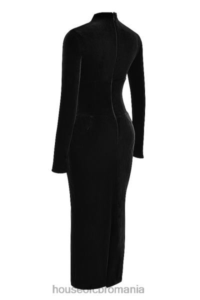 îmbrăcăminte House of CB rochie corset din catifea neagra arabella X4F68306