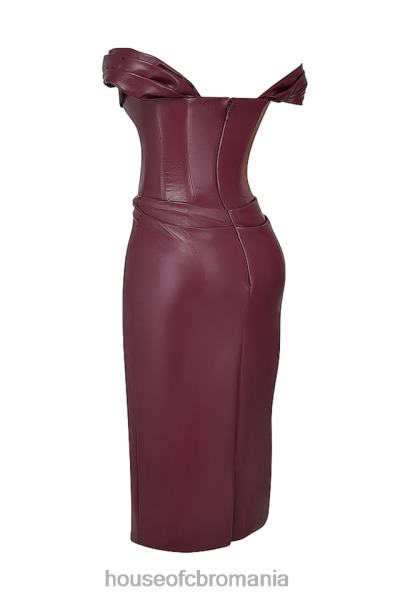 îmbrăcăminte House of CB rochie corset din piele vegana corb dud X4F68129