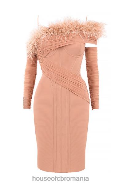 îmbrăcăminte House of CB rochie corset din plasă naira blush X4F68589