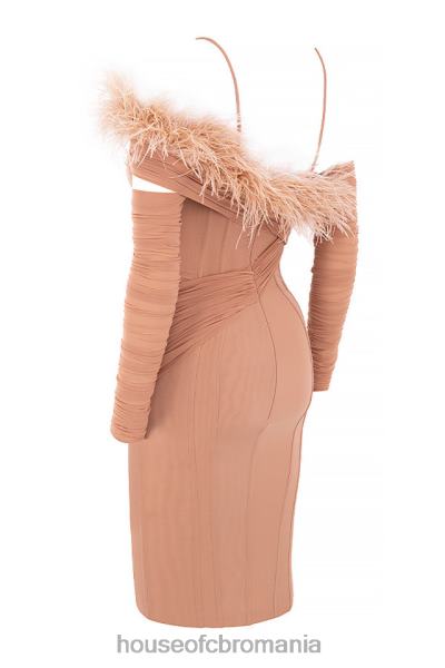 îmbrăcăminte House of CB rochie corset din plasă naira blush X4F68589