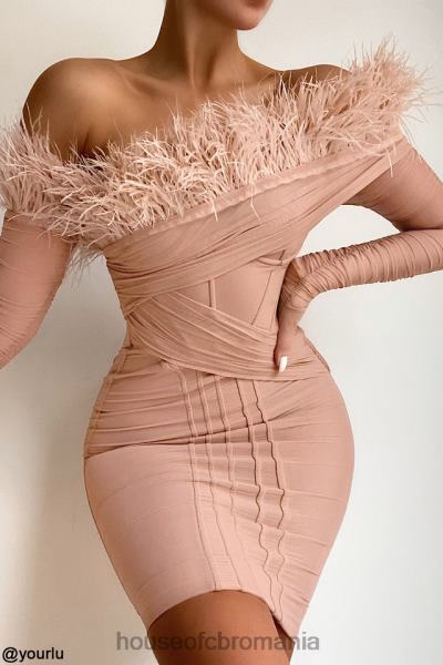 îmbrăcăminte House of CB rochie corset din plasă naira blush X4F68589