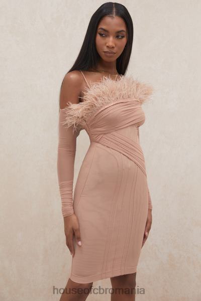 îmbrăcăminte House of CB rochie corset din plasă naira blush X4F68589