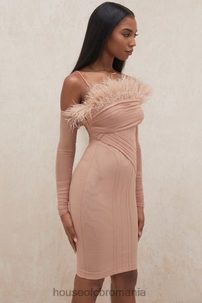 îmbrăcăminte House of CB rochie corset din plasă naira blush X4F68589