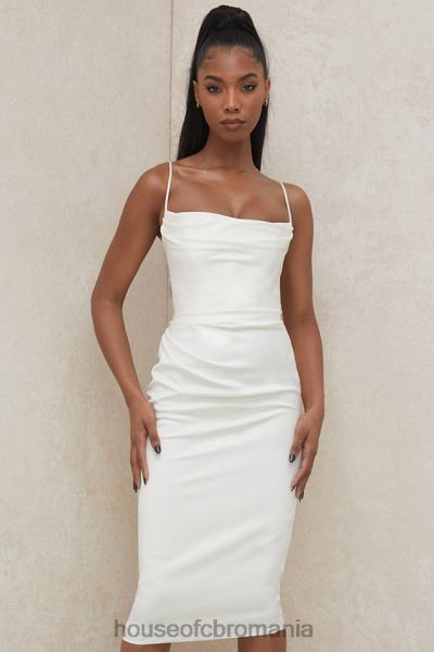 îmbrăcăminte House of CB rochie corset din satin ivoire anja X4F68595