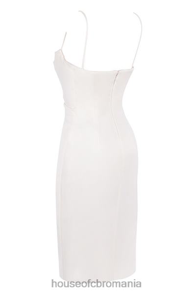 îmbrăcăminte House of CB rochie corset din satin ivoire anja X4F68595
