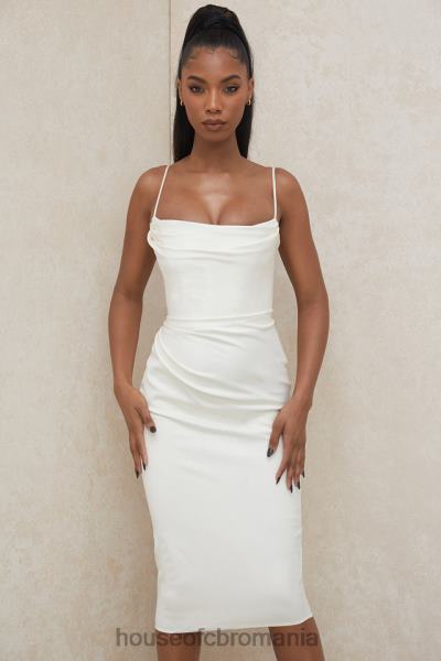 îmbrăcăminte House of CB rochie corset din satin ivoire anja X4F68595