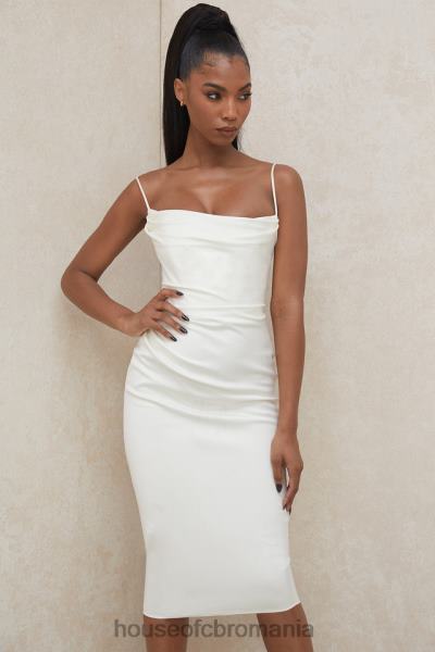 îmbrăcăminte House of CB rochie corset din satin ivoire anja X4F68595
