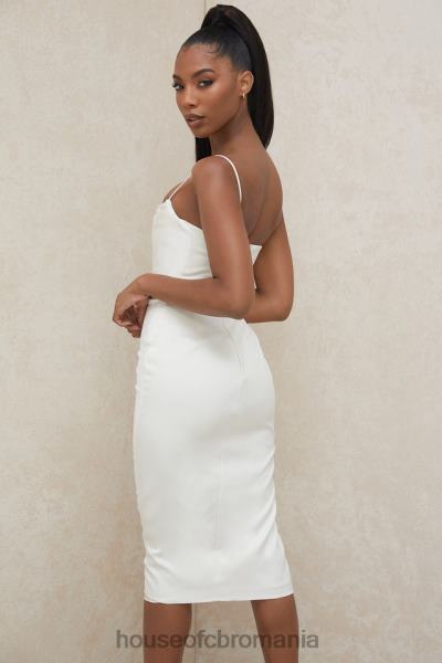 îmbrăcăminte House of CB rochie corset din satin ivoire anja X4F68595