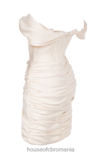 îmbrăcăminte House of CB rochie corset din satin ivoire coraline X4F68627