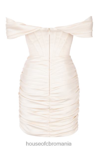 îmbrăcăminte House of CB rochie corset din satin ivoire coraline X4F68627