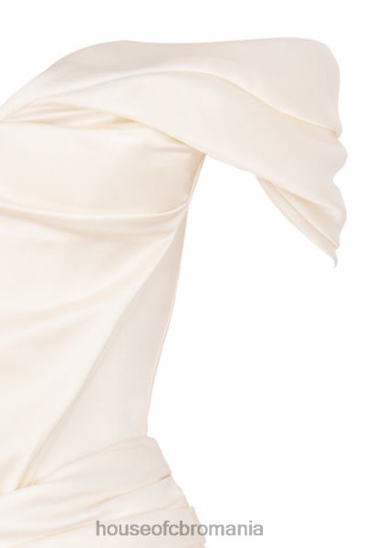 îmbrăcăminte House of CB rochie corset din satin ivoire coraline X4F68627