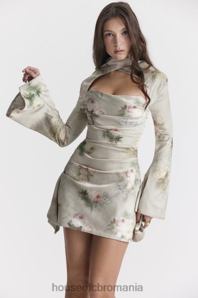 îmbrăcăminte House of CB rochie corset drapată floral toira vintage X4F68272