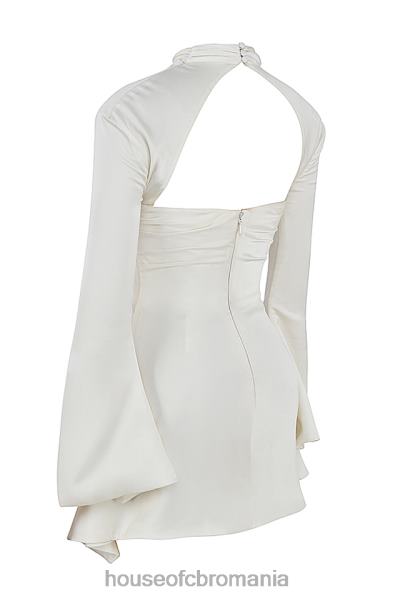 îmbrăcăminte House of CB rochie corset drapată ivoire toira X4F68490
